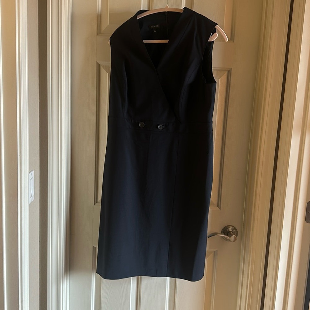 Talbots Elegant Navy Dress